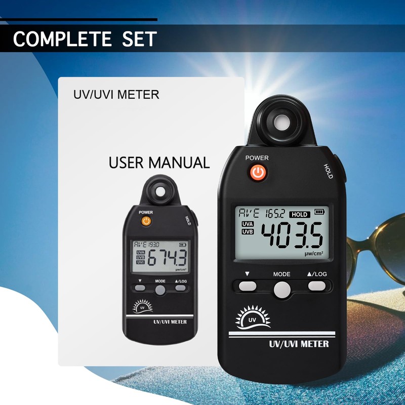 UV Meter Digital UVB Meter, 280-400 nm UV Index Meter