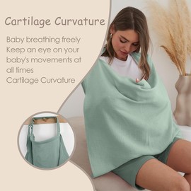 BabyGliy Breathable Muslin Nursing Cover for Breastfeeding