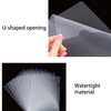 Leliafleury A4 Cut Flush Folders 10PCS Transparent File Cover Plastic