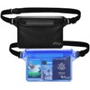 AiRunTech Waterproof Pouch with Waist Strap (2 Pack) | Beach