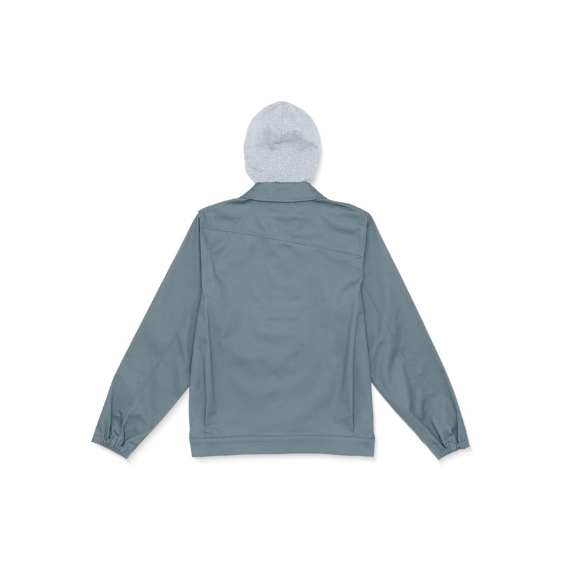 Volcom Men's Korman Hooded Garage Jacket, Dark Slate