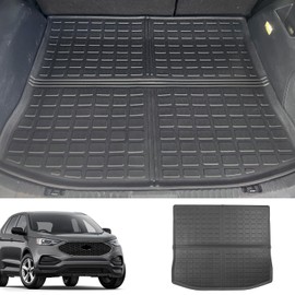 powoq Backrest Mats Compatible with 2015-2024 Ford Edge Seat Back Protector TPE Backrest Mats All Season Protection (Only Fit 5-Seater) Replacement for 2015-2024 Ford Edge Accessories (Backrest Mat)