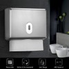 Eacam Wall-Mounted Bathroom Tissue Dispenser Tissue Box Holder for Multifold