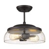 EAPUDUN Semi Flush Mount Ceiling Light, 2-Light Modern Light Fixture