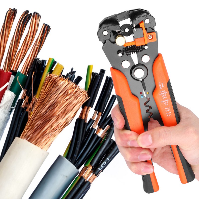 Multifunctional Cable Crimping Pliers Wire Stripper Terminal Cutter Coaxial Stripping