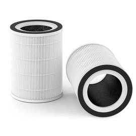KILO H13 True HEPA Filter Replacement for Afloia KILO, KILOPLUS, KILOPRO, MIRO, MIRO PRO and MORENTO MR-Kilo, Kalo Air Purifier, 360° 3-Stage Filtration, 2 Pack