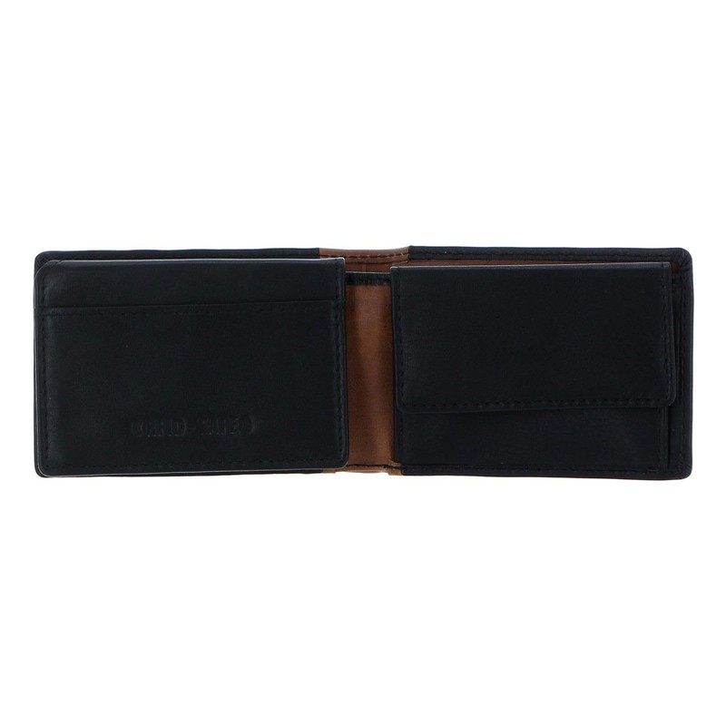 Chiemsee Houston RFID Mini Wallet Black/Cognac, Black / cognac, rfid