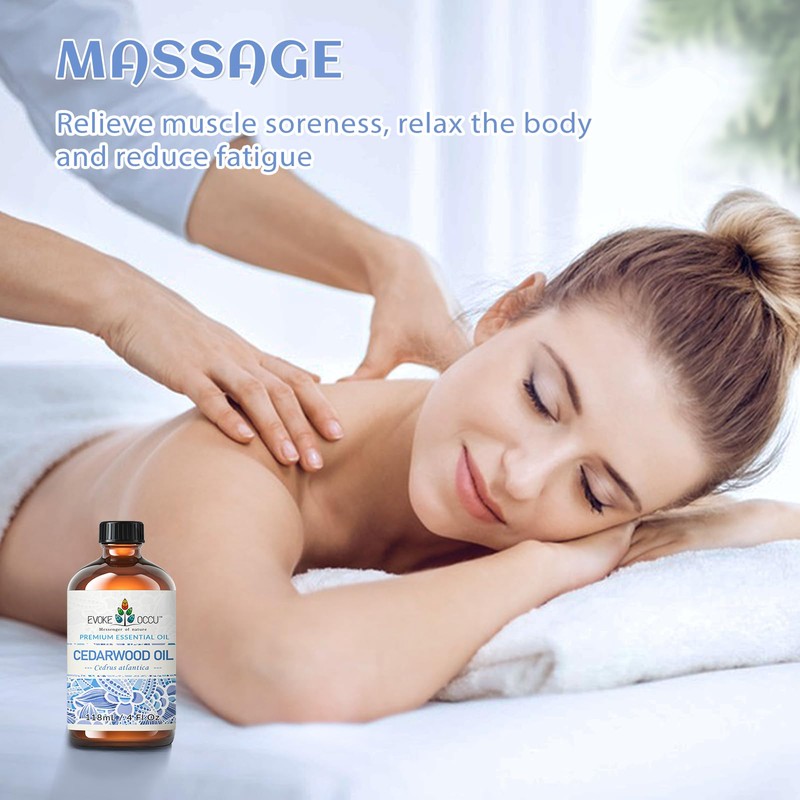 EVOKE OCCU Cedarwood Essential Oil for Air Freshening, Hair Care,