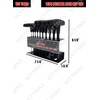 VCT 10pc T-Handle Hex Allen Key Wrench Set Standard SAE