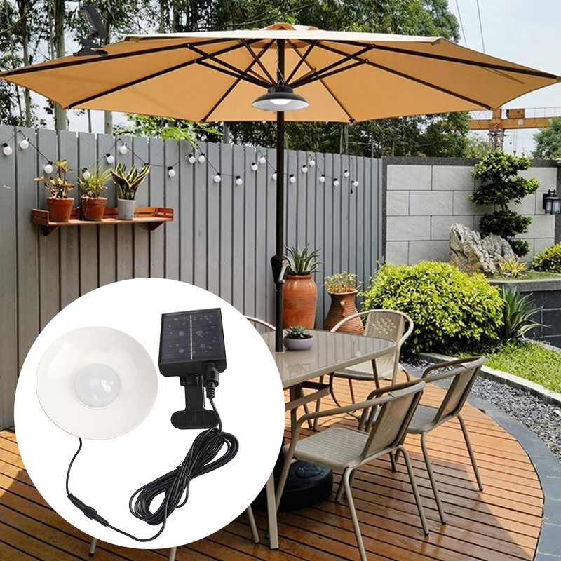 Outdoor Solar Umbrella Lights IP65 Waterproof Timed Function Brightness Adjustable