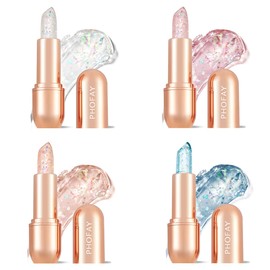 PHOFAY Temperature-Sensing Lip Tint - Versatile, Anti-Smudging, Non-Staining with All-Natural Ingredients (4 COLORS)