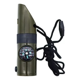 KFMX Silbato De Supervivencia Al Aire Libre Brújula Linterna