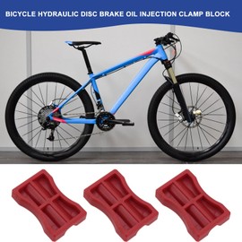 SG Store 2 Pairs of Clamps for Hydraulic Bicycle Disc Brakes Compatible with Shimano Compatible with Avid Compatible with SRAM Compatible with Magura Formula Red