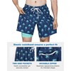 SURF CUZ Mens Swim Trunks with Compression Liner Quick Dry