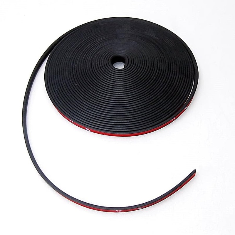 26Ft (8m) Black Automotive Wheel Rim Protector, Car Rim Guard