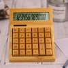 Multifunctional Bamboo Electronic Calculator Counter 12 Digits Solar & Battery