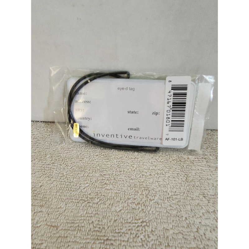 Inventive Travelware " Behold ....." Green Luggage Tag