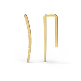 Gold Ear Climber, Dainty Ear Crawler, Ear Cuff, Gold Filled Earrings, Minimalist Earrings, Ear Climbers, Gold Earrings (Short, 14K Gold Filled)