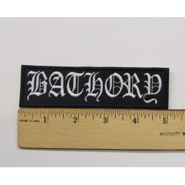 Black Metal BATHORY Embroidered Patch Iron/Sew on USA Seller Black Metal Quorthon Darkthrone