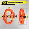 AUTORICH Safety Chain Connector Link, 1/2IN Tow Hitch Hammerlock Coupling
