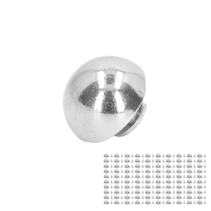 100 Sets Mushroom Rivet 12mm High Hardness Round Head Leather