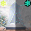 Princess Bed Canopy Glow in The Dark, Christmas Snowflakes Bed