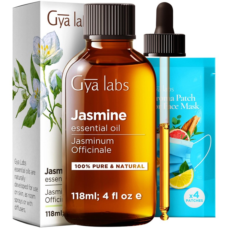 Gya Labs Jasmine Essential Oil for Diffuser (4 fl oz)