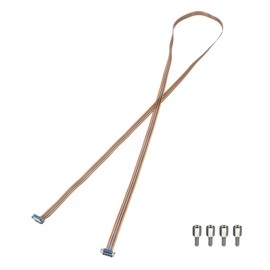 sourcing map IDC Serial Cable Rainbow Wire Flat Ribbon Cable DB15 Female to DB15 Female 78.7 Inch Length 2.54mm Pitch Breadboard Jumper Wires for Electronic Projects