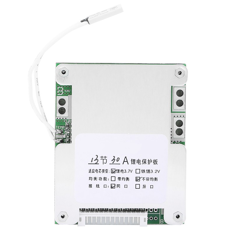 13S 30A Lithium Battery Charging Protection Board Precision BMS PCB