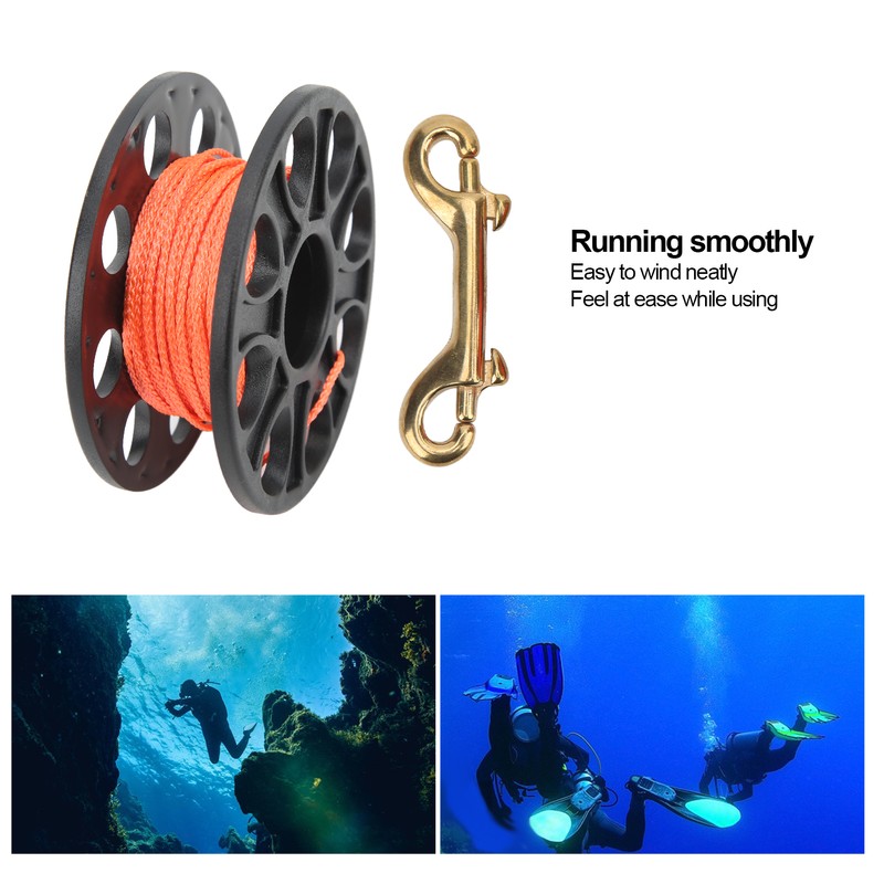 Diving Spool Plastic Prevent Winding Lightweight Diving Finger Reel with