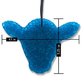 Creamy Vanilla Bean, Lone Star Candles & More’s Premium Strongly Scented Freshies, Rich Creamy Vanilla, Car & Air Freshener, USA Made in Texas, Blue Cow Face 1-Pack