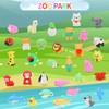 70Pcs Animal Erasers for Kids Desk Pets, 3D Take Apart