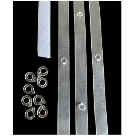 Roman Roller Blind Ribbon Velcro Counterweight Rings 20m