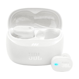 JBL Tune Buds 2, JBL Pure Bass Sound with Spatial Sound, Adaptive Noise Cancelling with Smart Ambient, 6 mics for Perfect Calls and Customized Call Experience, Personi-Fi 3.0, White