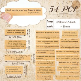 50 Sheets Talk Scrapbook Stickers Vintage Aesthetic Quote Phrases Words Scrapbooking Stickers for DIY Crafts Journaling Supplies Journal Collage Album Embellishment