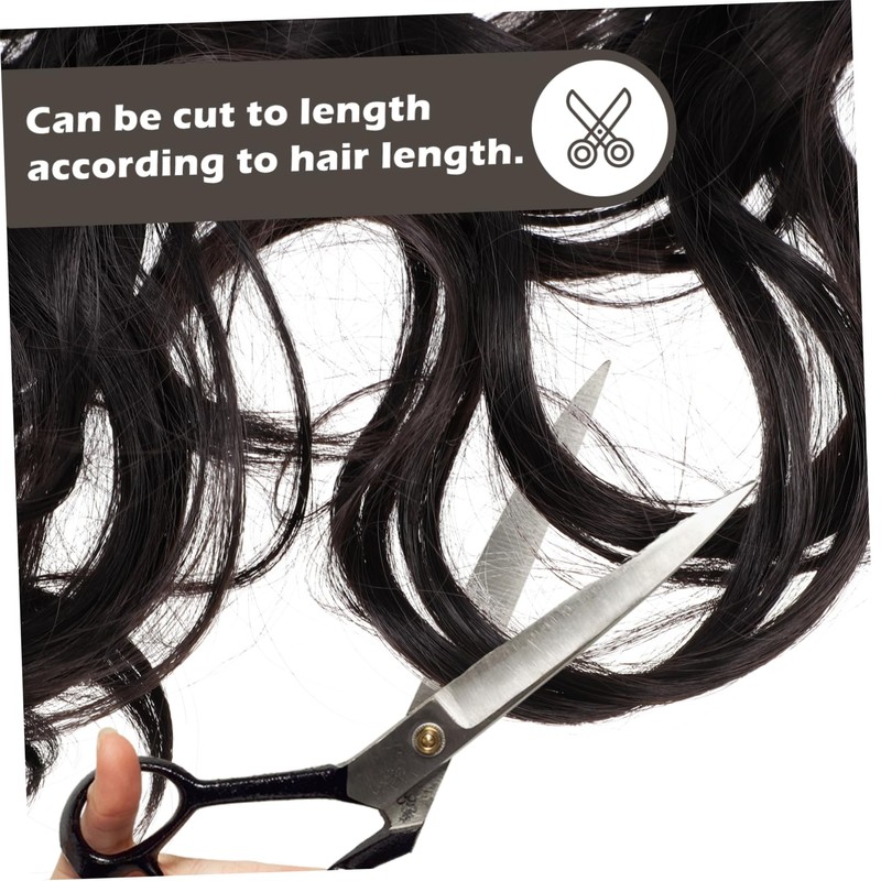 Healeved Wavy Curly Hair Extensions 22-Inch Synthetic Hairpieces for Women
