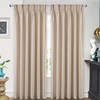 DriftAway Pinch Pleat Linen Blend Semi Sheer Solid Farmhouse and