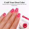 Imtiti Neon Pink Gel Nagellack, 1Pcs Hot Pink Soak Off