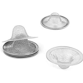 DNHCLL 4 Pieces Silver Mesh Hole Kitchen Bathroom Basin Sink Drain Strainer(2" x 0.79").