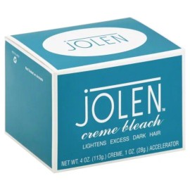 Jolen Creme Bleach Lightens Dark Hair Fast Gentle Effective Formula Natural 4oz