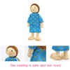 SumDirect Sets of 8 People Wooden Family Doll Toys, Lovely