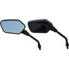 OEM Quality Black Angular Head Motorcycle Mirrors - compatible with/replacement