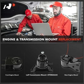 A-Premium 3PCS Engine Motor Mount and Transmission Mount Set Compatible with Mazda MPV 2000-2001 2.5L, MPV 2002-2006 3.0L, Automatic Transmission, Replace# LC6239050, LD4739050