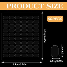 Sliverdew 600pcs Museum Putty - Double-Sided Removable Adhesive Transparent Suitable for Hanging Posters, Balloons, Party Wall Crafts - Adhesive Cloth Install for Museums