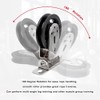 CNQLIS Gym Pulley Blocks,3.46in/90mm Wall Mount Fixed Pulley Wheel Rotation