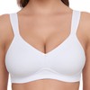 Susa Women's Double Pack Bra, White, 80A