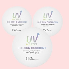 Tony Moly UV Master Big Sun Cushion Plus SPF50+ PA++++, 25g, 3 pieces / 토니모리 유브이마스터 빅 선쿠션 플러스 SPF50+ PA++++, 25g, 3개