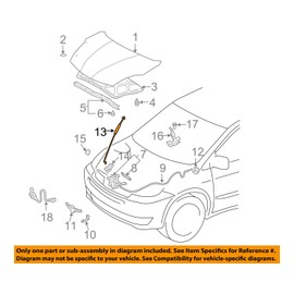 Genuine Toyota 53440-08010 Hood Support Assembly