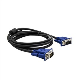 GETTTECH Cable VGA 1.5 metros, 15 pines, Macho- Macho, Negro (JLA-3506)