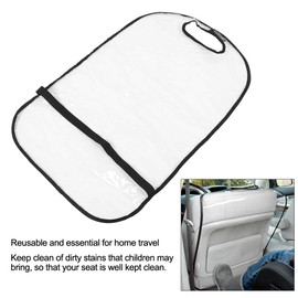 Acouto Kick mats Back seat Protector, 2Pcs Seat Back Cleaning Cover,Car Truck SUV Thicken Seat Back Protector Transparent Cover Child Baby Kick Mat Clean Keep